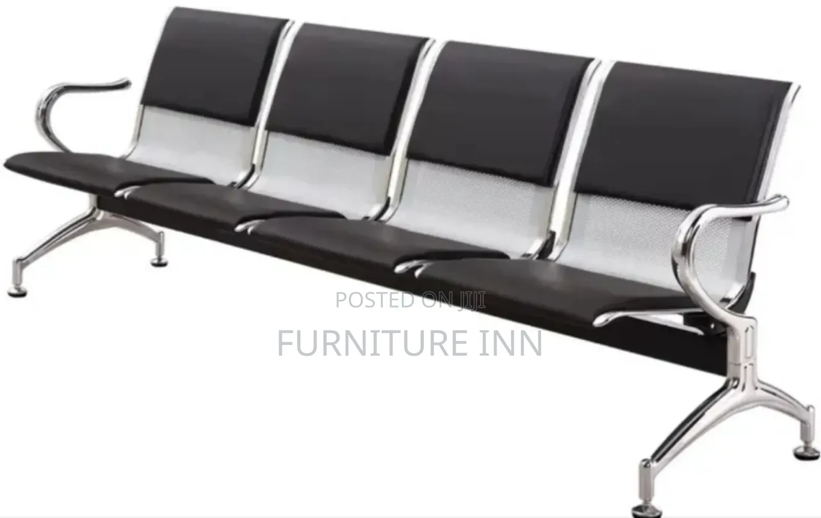 Padded Link Chair:Heavy Classy 4 Seater Padded Link Chair