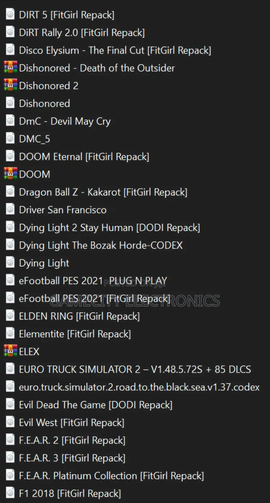 Computer PC Games in Softcopy