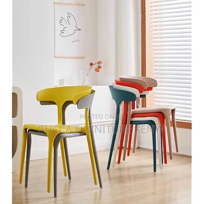 Home Chairs: Modern Mid Century Premium Plastic Dining Chair