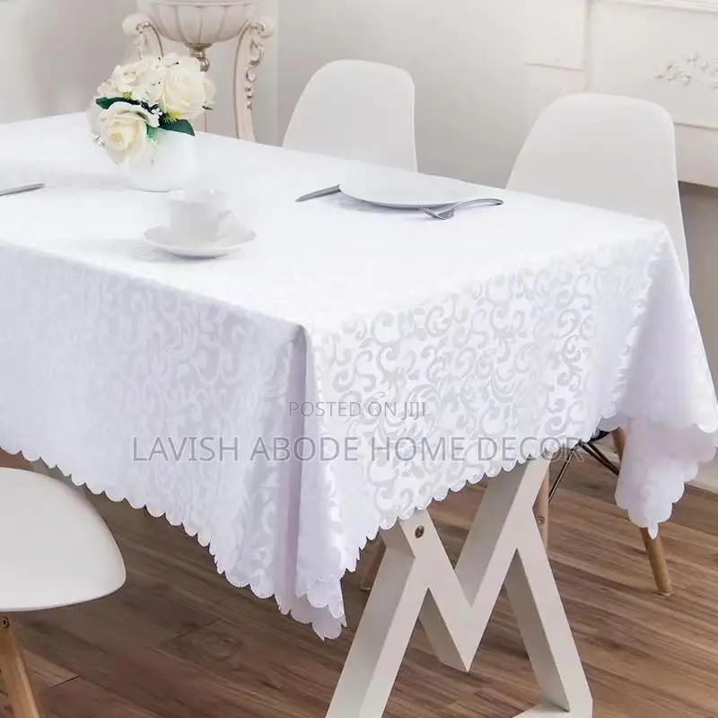 Rectangular Table Cloth - White, Pink, Golden, Blue , Lilac
