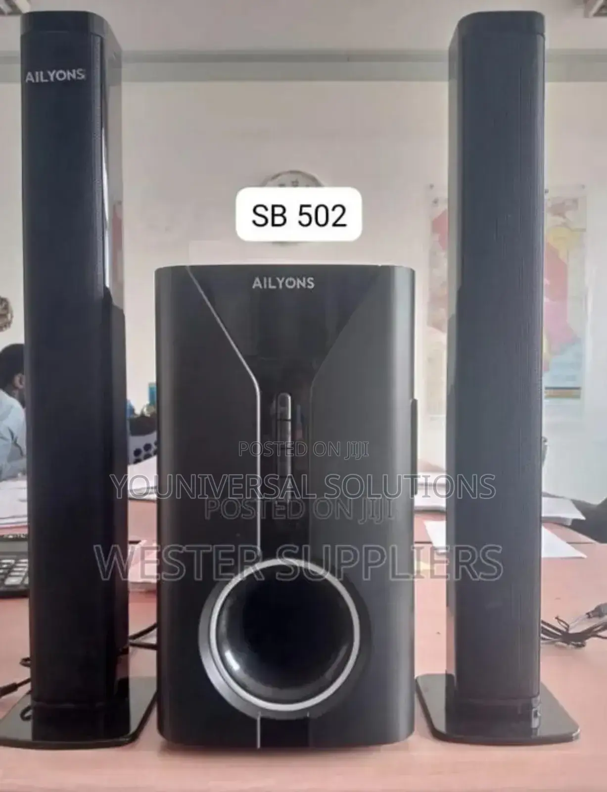 2.1ch Ailyons Sub Woofer System Bt/Usb/Fm Tall Boy