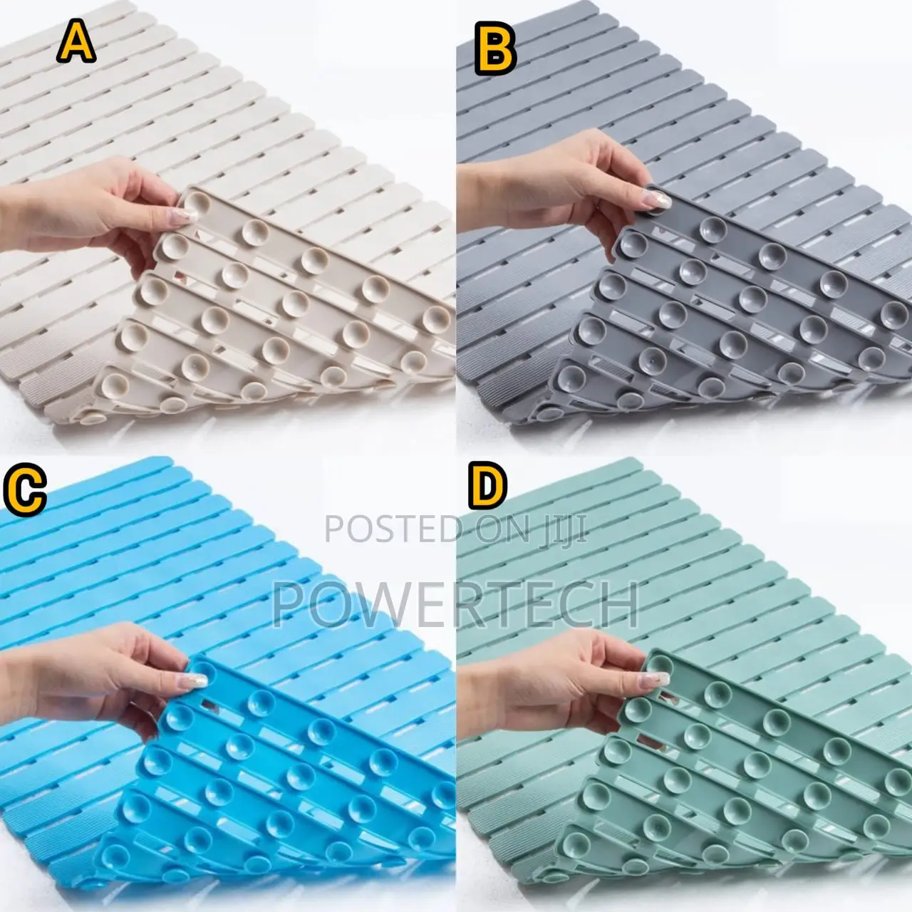 Rectangular Bathroom Antislip Mat