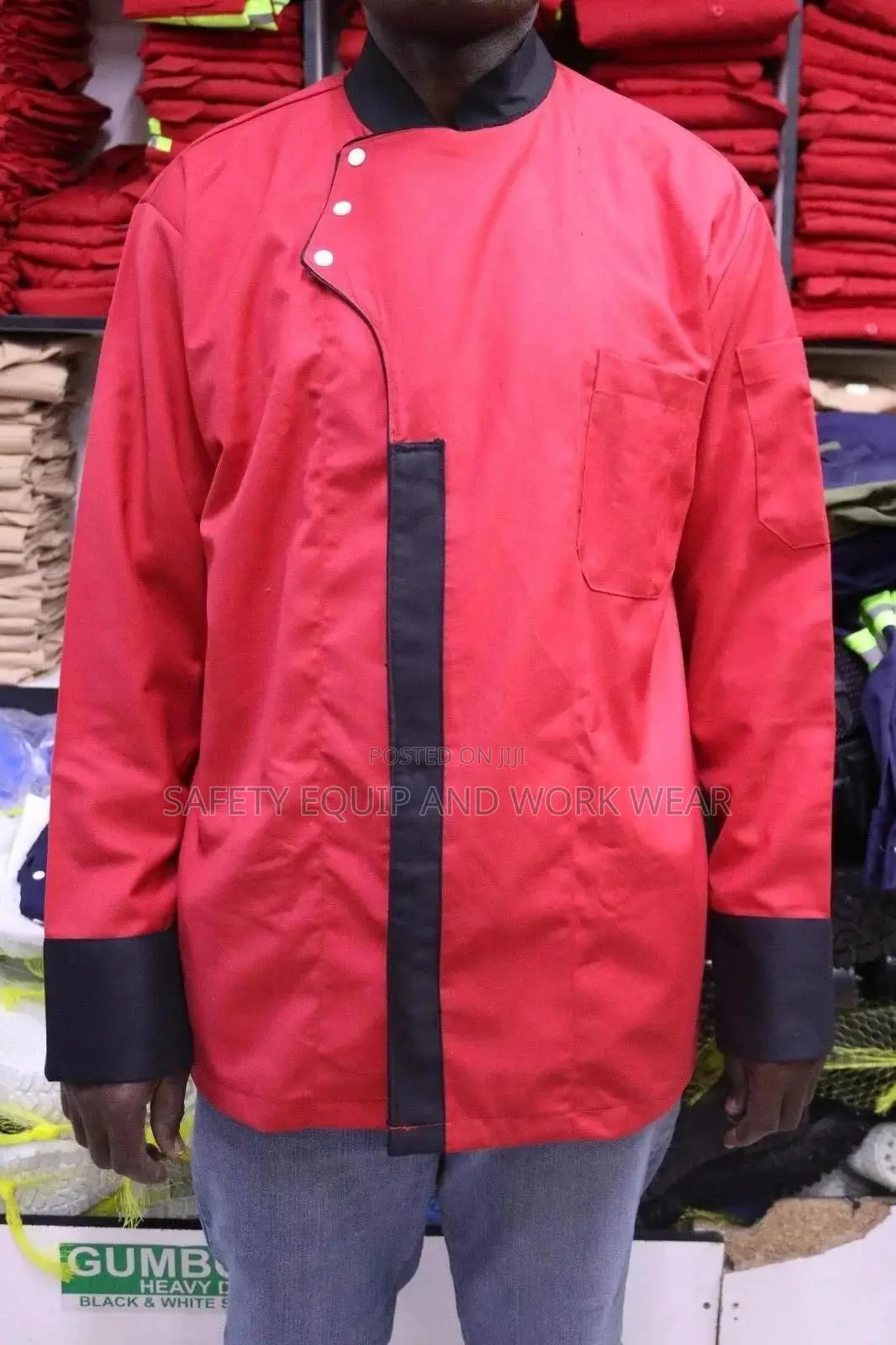 Fashion Red Chef Jacket
