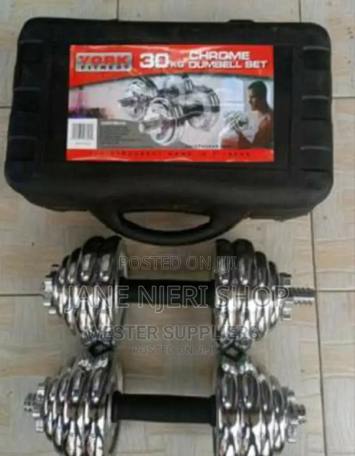 30kg Chrome Dumbells Set