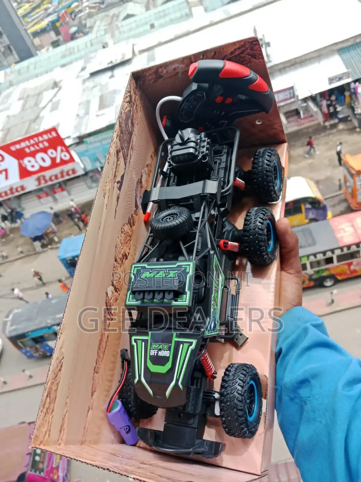 6 Wheels Monster Truck Toy With Smoke, Off-Road Truck