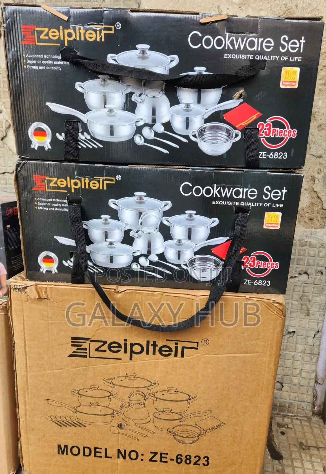 23pcs Zepta Stainless Steel Cookware Set