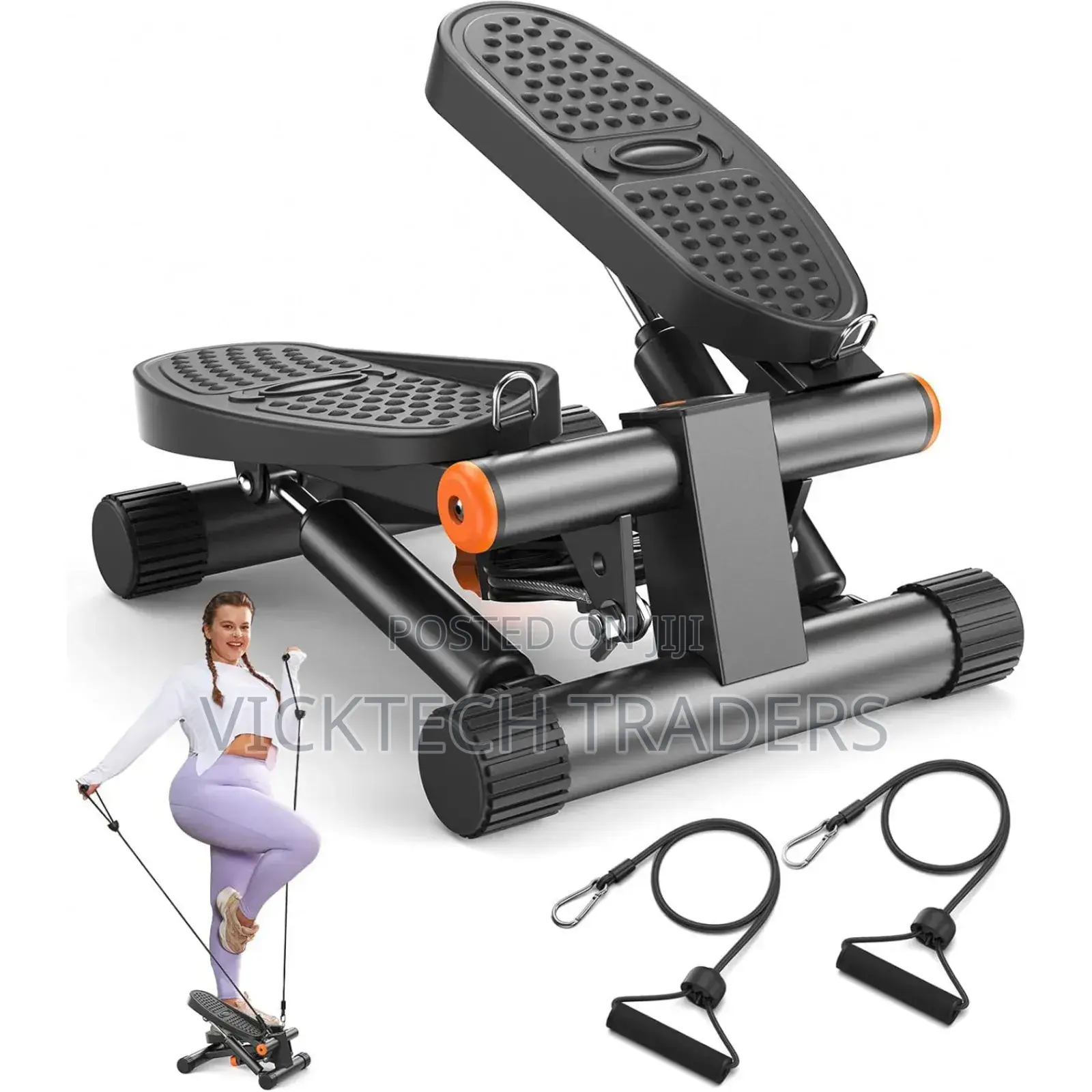 Mini Stepper With Resistance Bands**