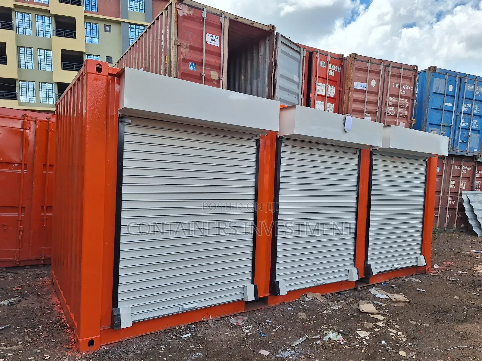 20ft Container Stalls for Sale- Orange Beautiful 
