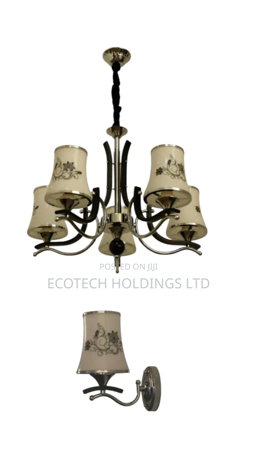 Modern Vintage 5 Arm Chandelier Light Khf8