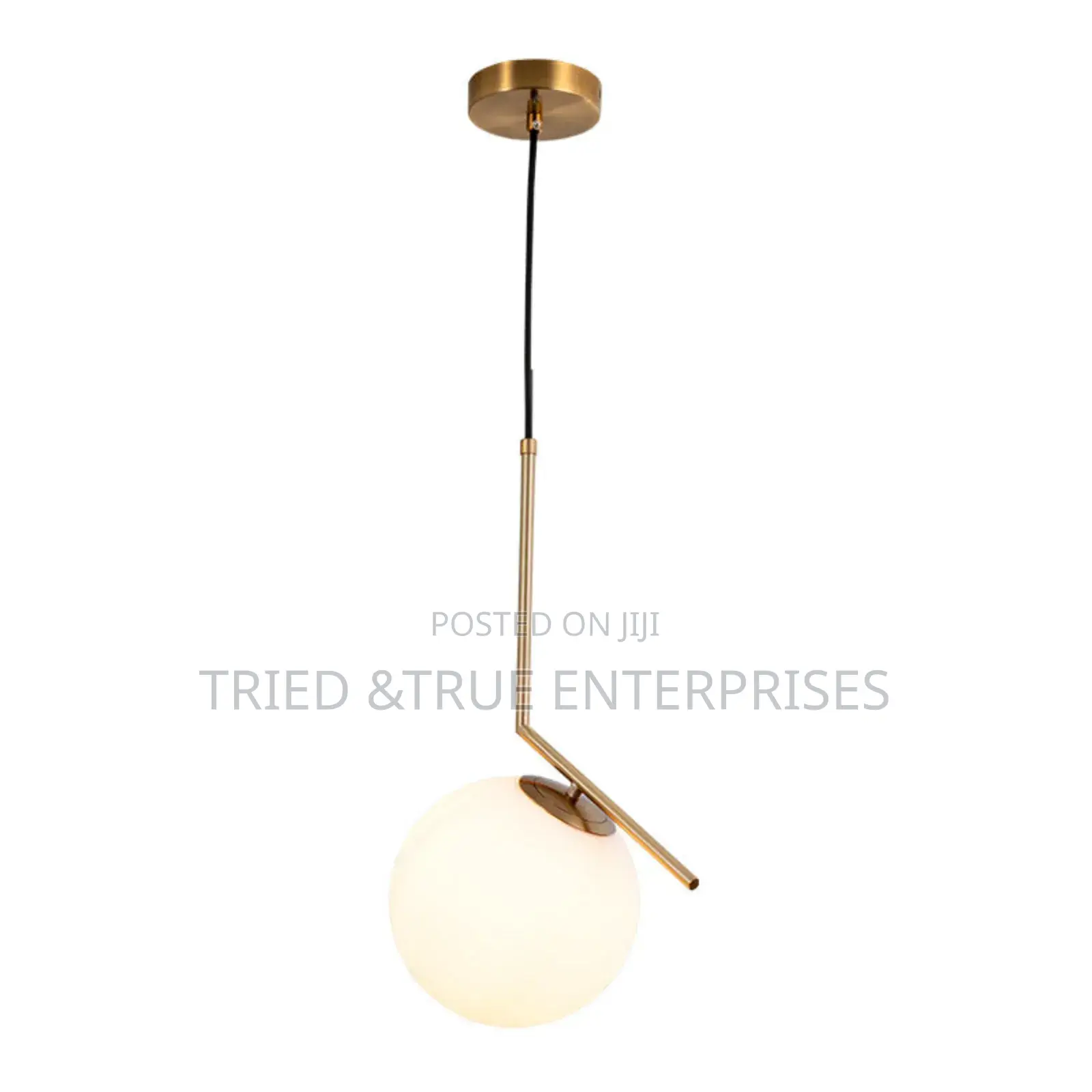 White Ball Metal Glass Pendant Light Yg3