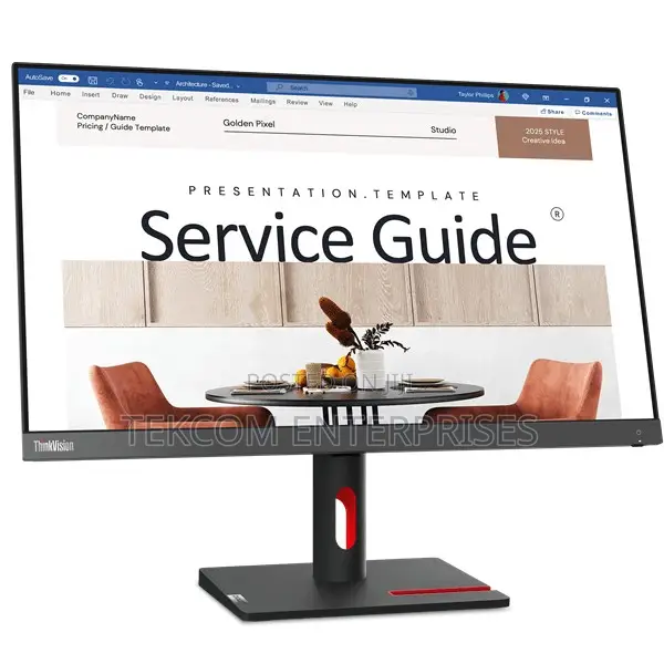 S24i-30 Lenovo 23.8" FHD Black Monitor°°Lenovo S24i-30