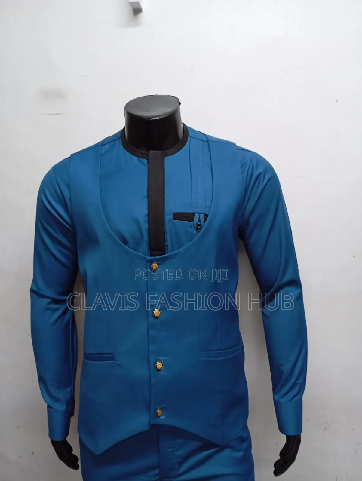 African Best 3 Pieces Men Suits(Shirt,Trouser Waistcoat)