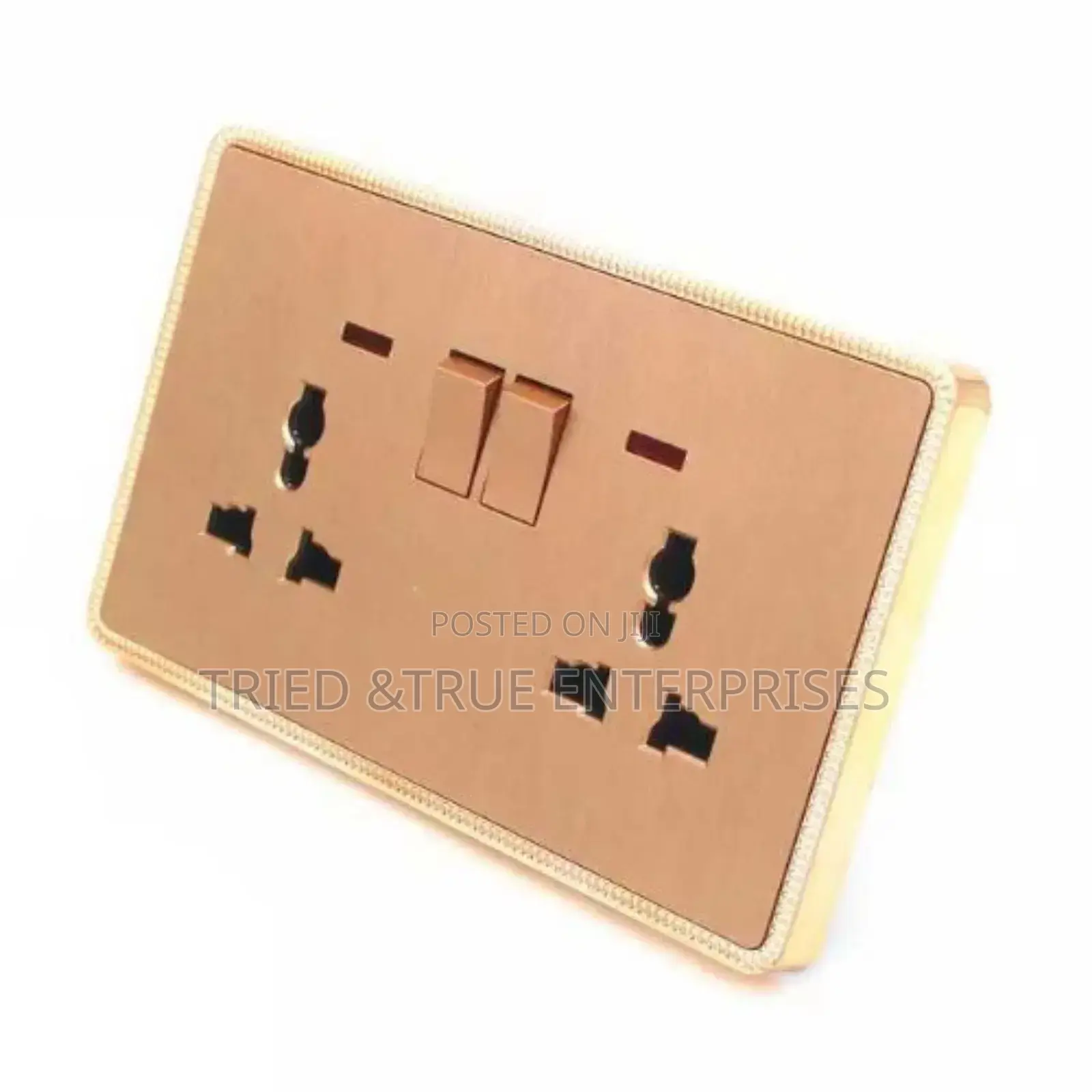 13A Golden Twin Socket Tfe3