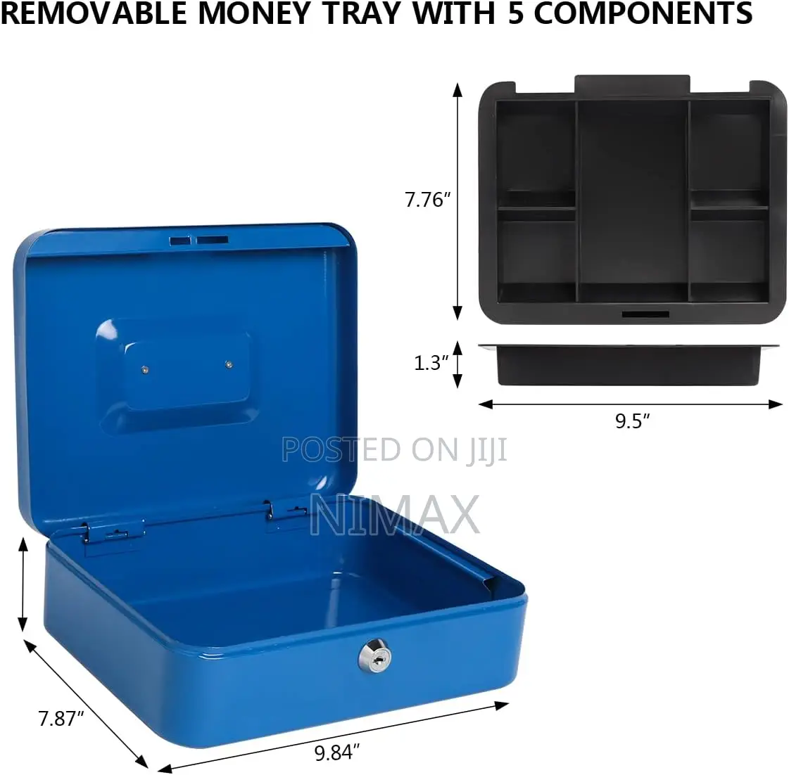 Cash Box 12"Inches Large