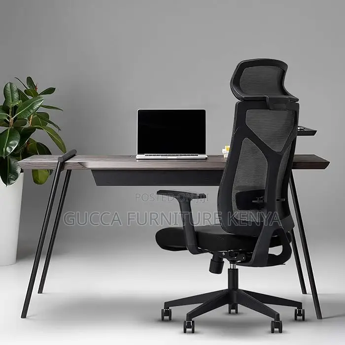 Office Chairs: Ergonomic Modern Desk Chair With Headrest