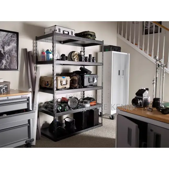 Cabinets: Steel Heavy Duty 5-Tier Utility Shelving Unit