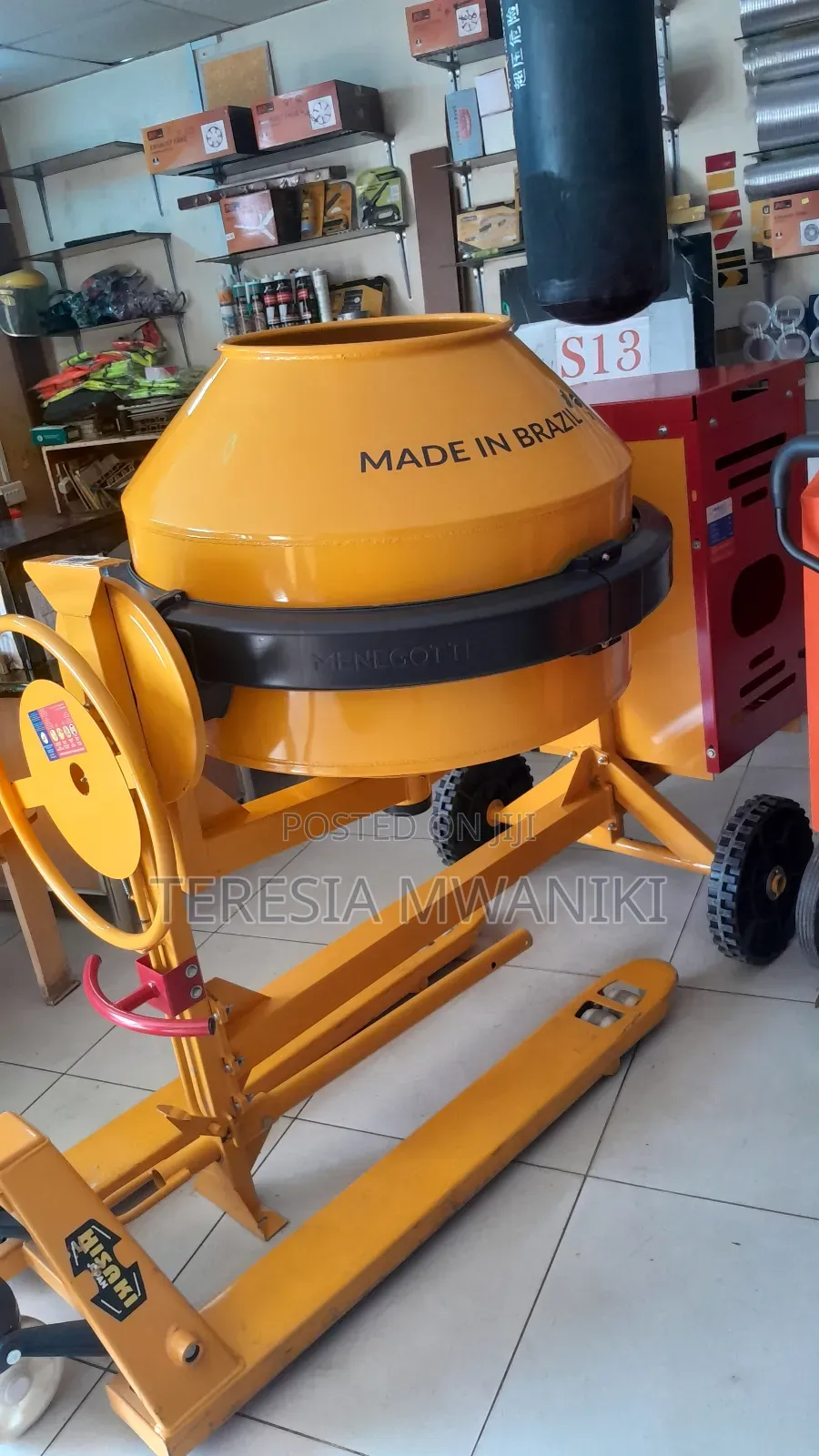 Menegotti Construction Concrete Mixer 400ltrs Rental