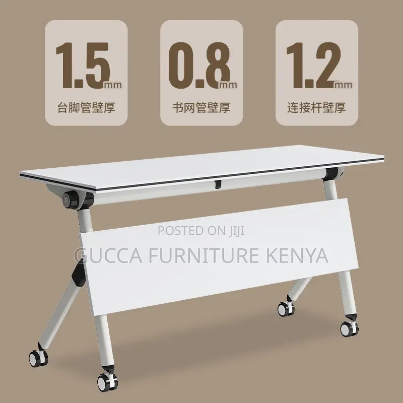 Office Tables: Modern Mobile Conference Folding Table