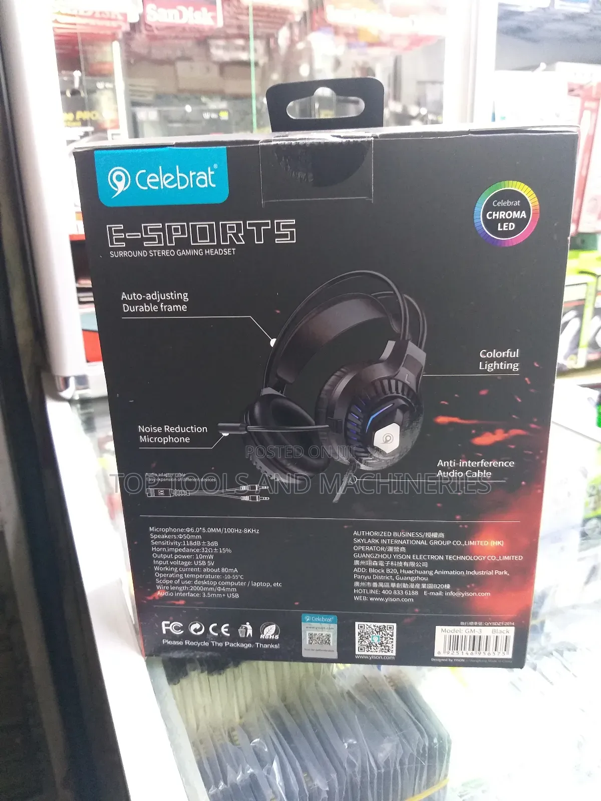 Celebrat GM-3 Wired Gaming Headset
Noise Cancellation + Mic