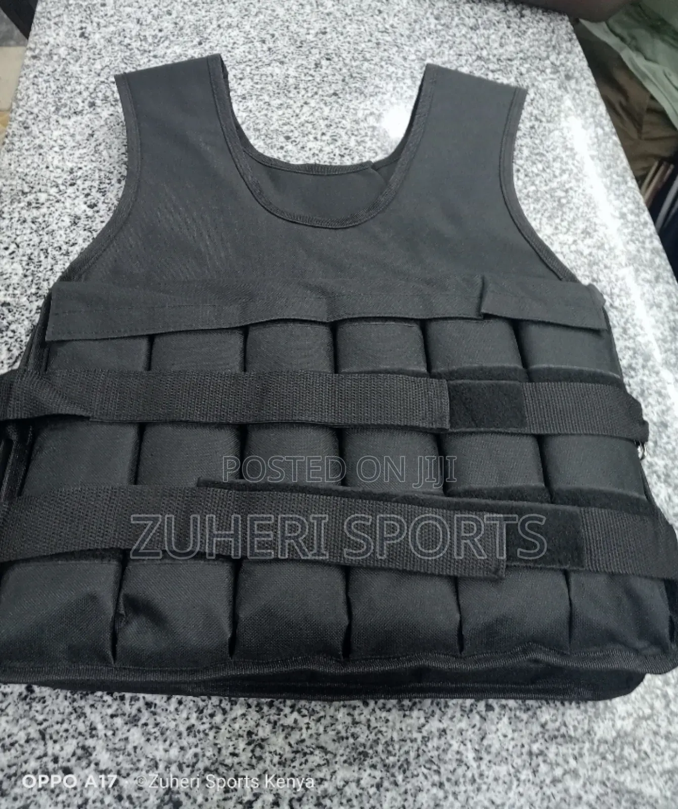 Adjustable 20kg Weight Vest; Jogs/Runs