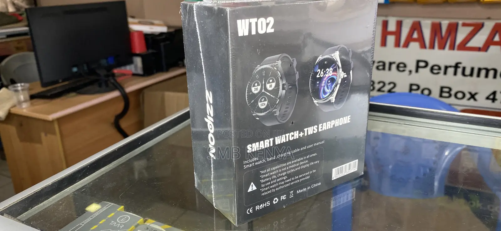 Nodizz Wt02 Smart Watch With Inbuilt Earbuds