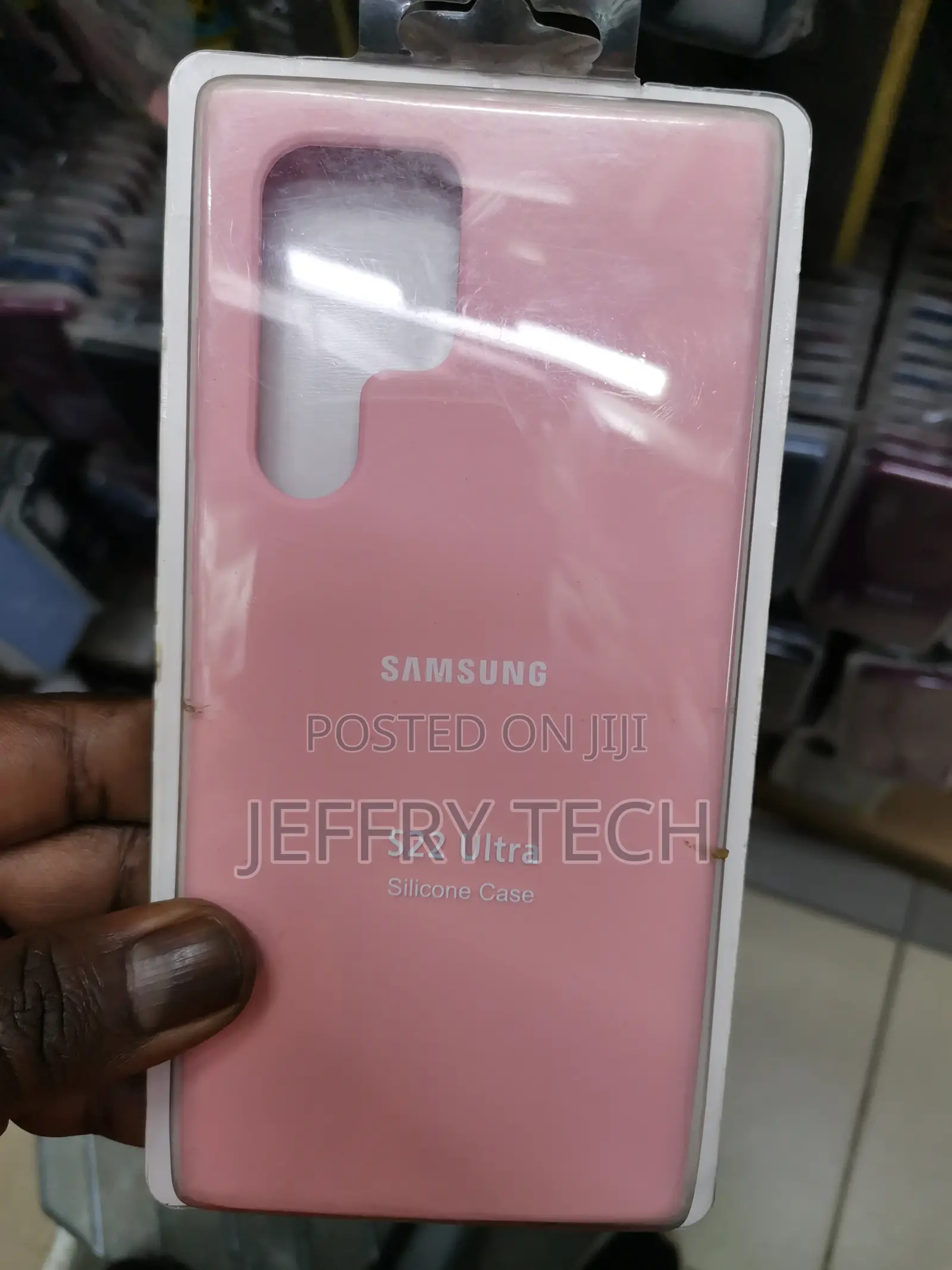 Samsung Galaxy S22 Ultra Silicone Gel Rubber Case-Pink