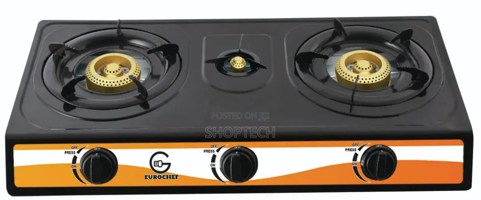 3 Burner Eurochef Table Top Burner Cooker With Automatic