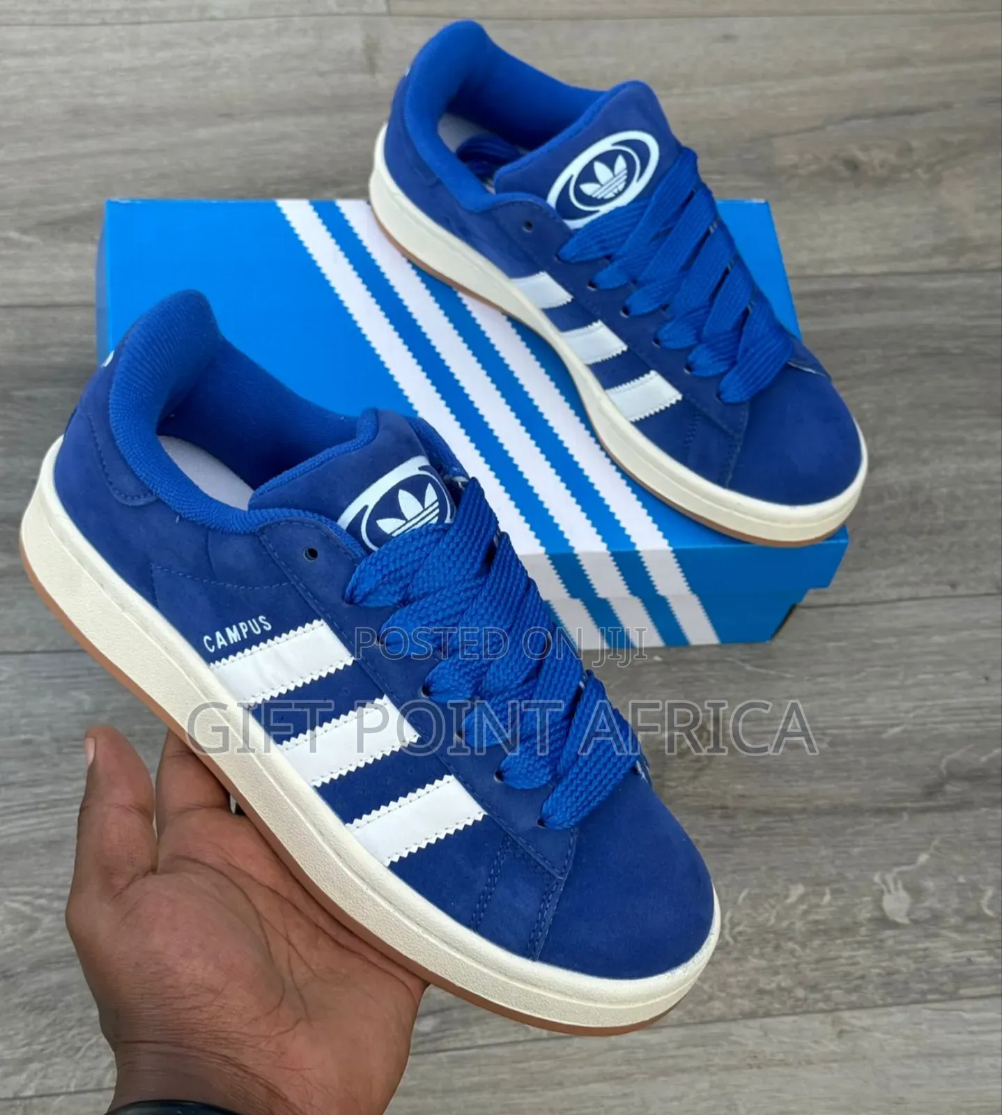 Blue Adidas Campus Unisex Sneakers