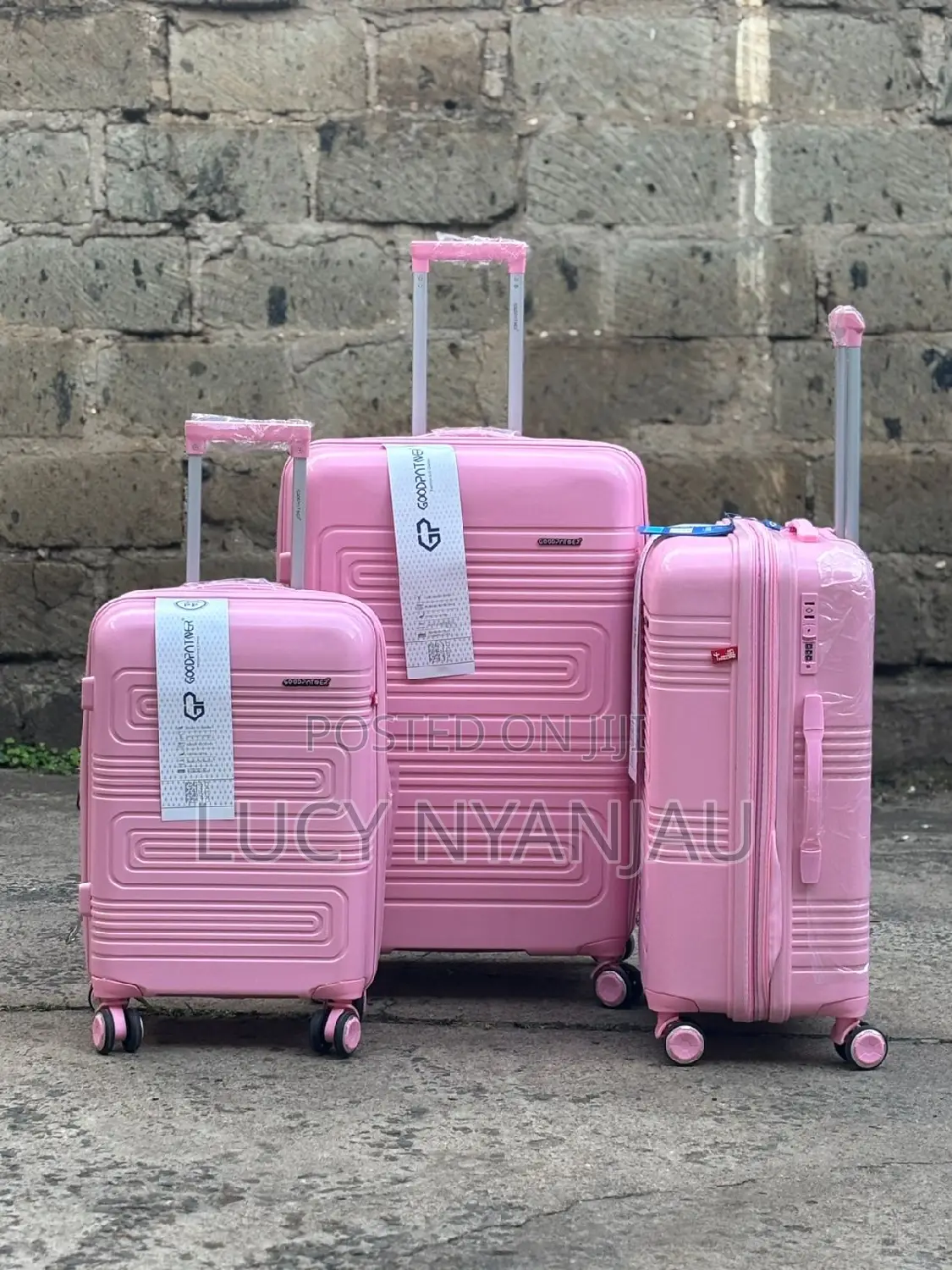 Suitcase Size 4, 3 in 1 Rubber Travel Bag