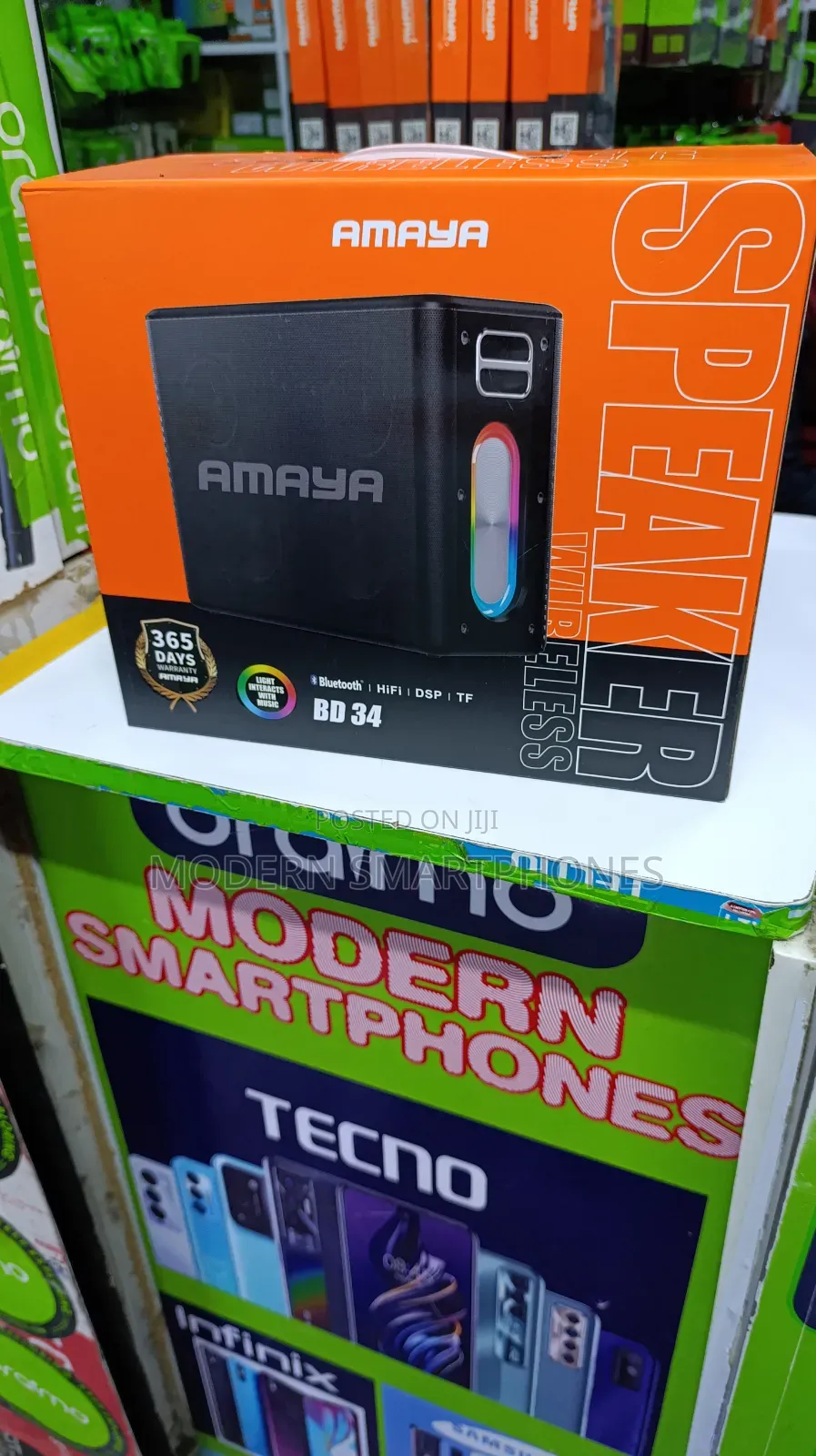 Amaya BD34 Wireless Bluetooth Speaker Karaoke 2 Microphone