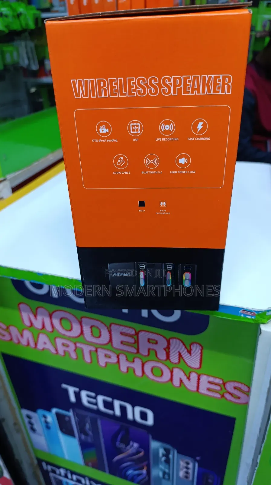 Amaya BD34 Wireless Bluetooth Speaker Karaoke 2 Microphone