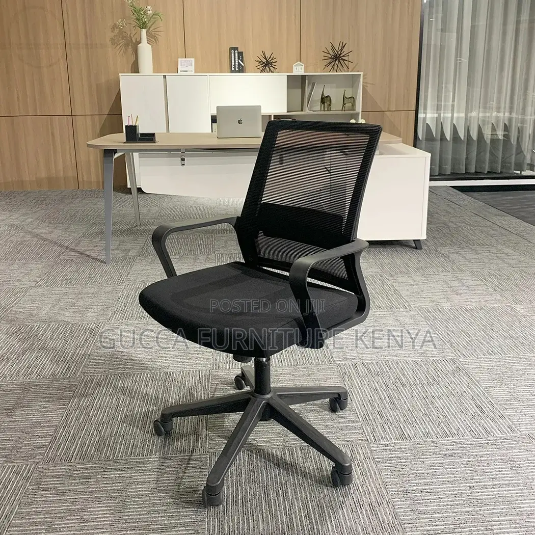 Office Chairs: Captain Mesh Medium Back Office Chair