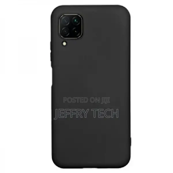 Black Silicone Soft Touch Back for Huawei P40 Lite