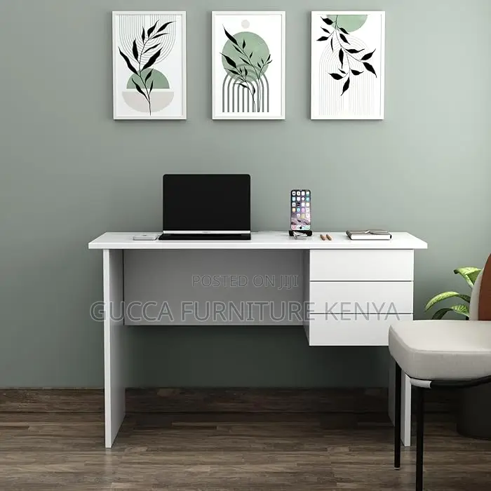 Office Furniture:1.2M Rigid Wooden Office Desk With 3 Drawer