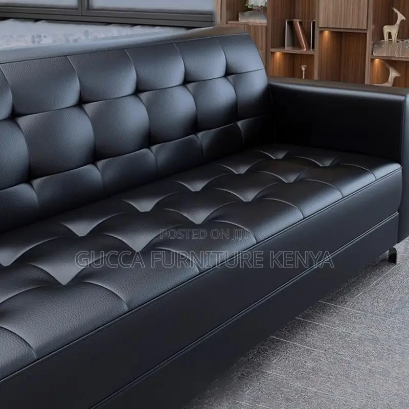 Sofas:5-Seater Executive Reception Office Leather Sofa