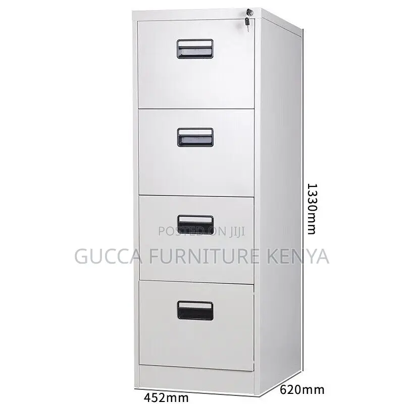 Cabinets: Office Vertical 4-Drawer Steel Storage Cabinet