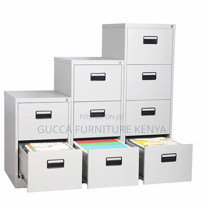 Cabinets: Office Vertical 4-Drawer Steel Storage Cabinet