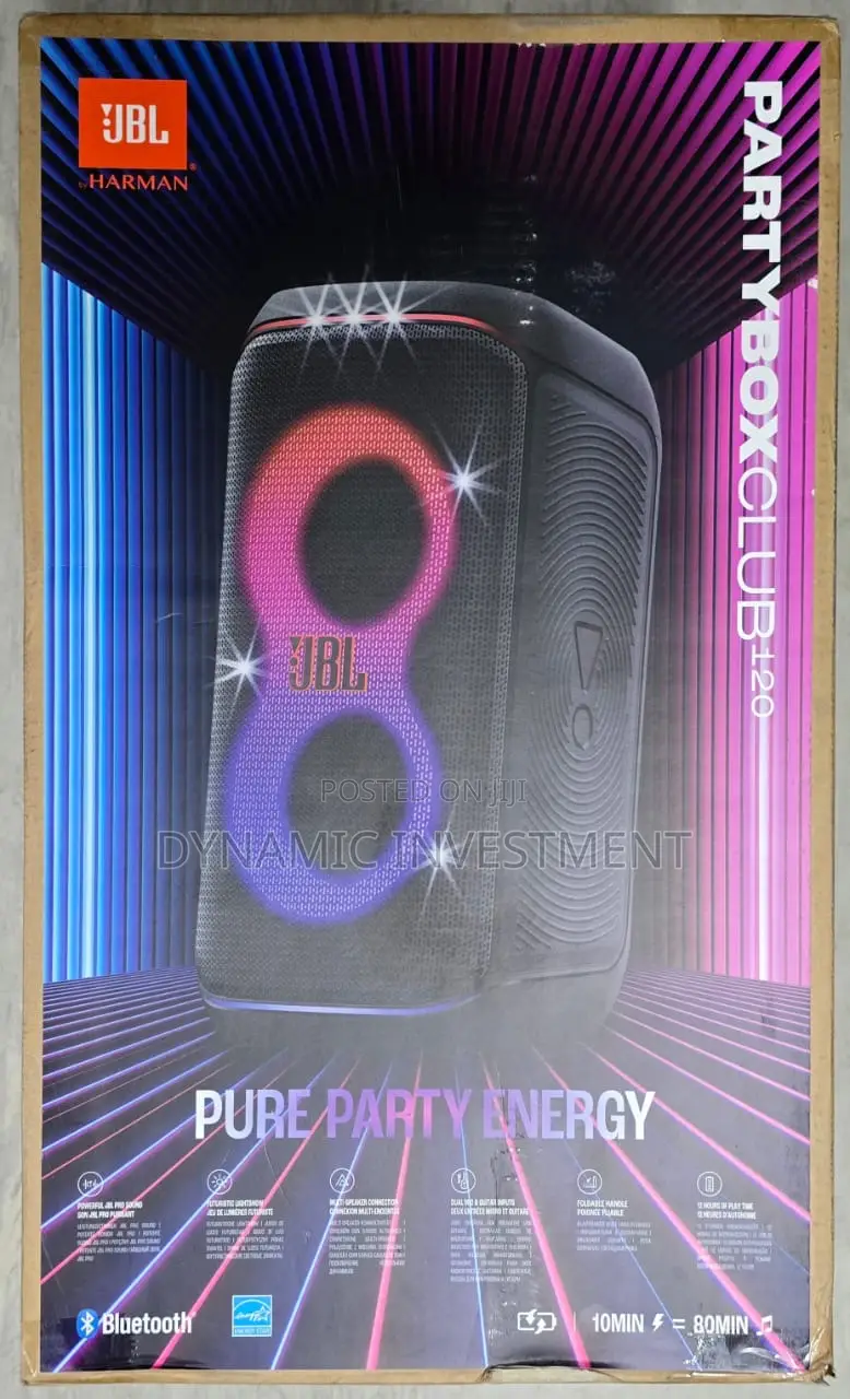 JBL Partybox Club 120 -Portable Party Speaker Up to 12 Hours