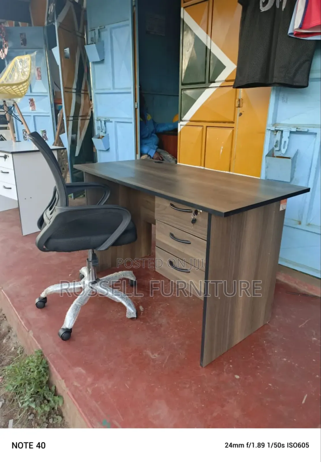 Mesh Office Chair Plus Office Desk