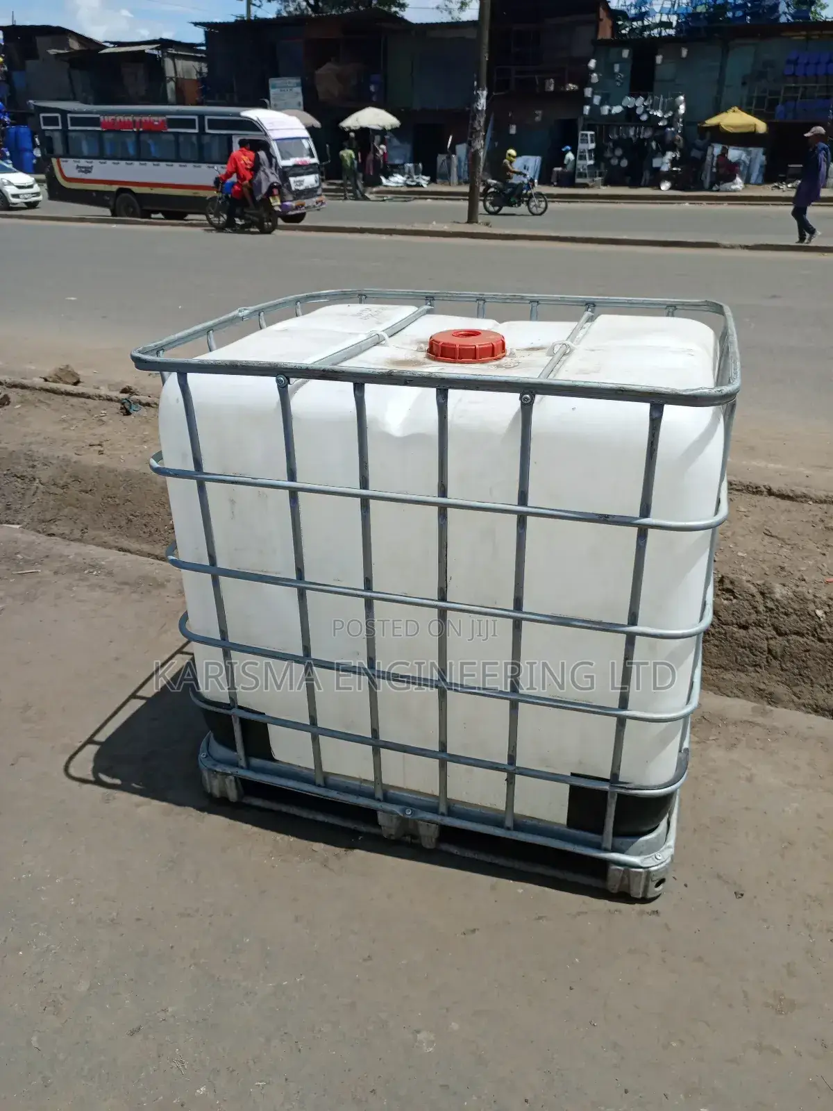 Caged Water Tank