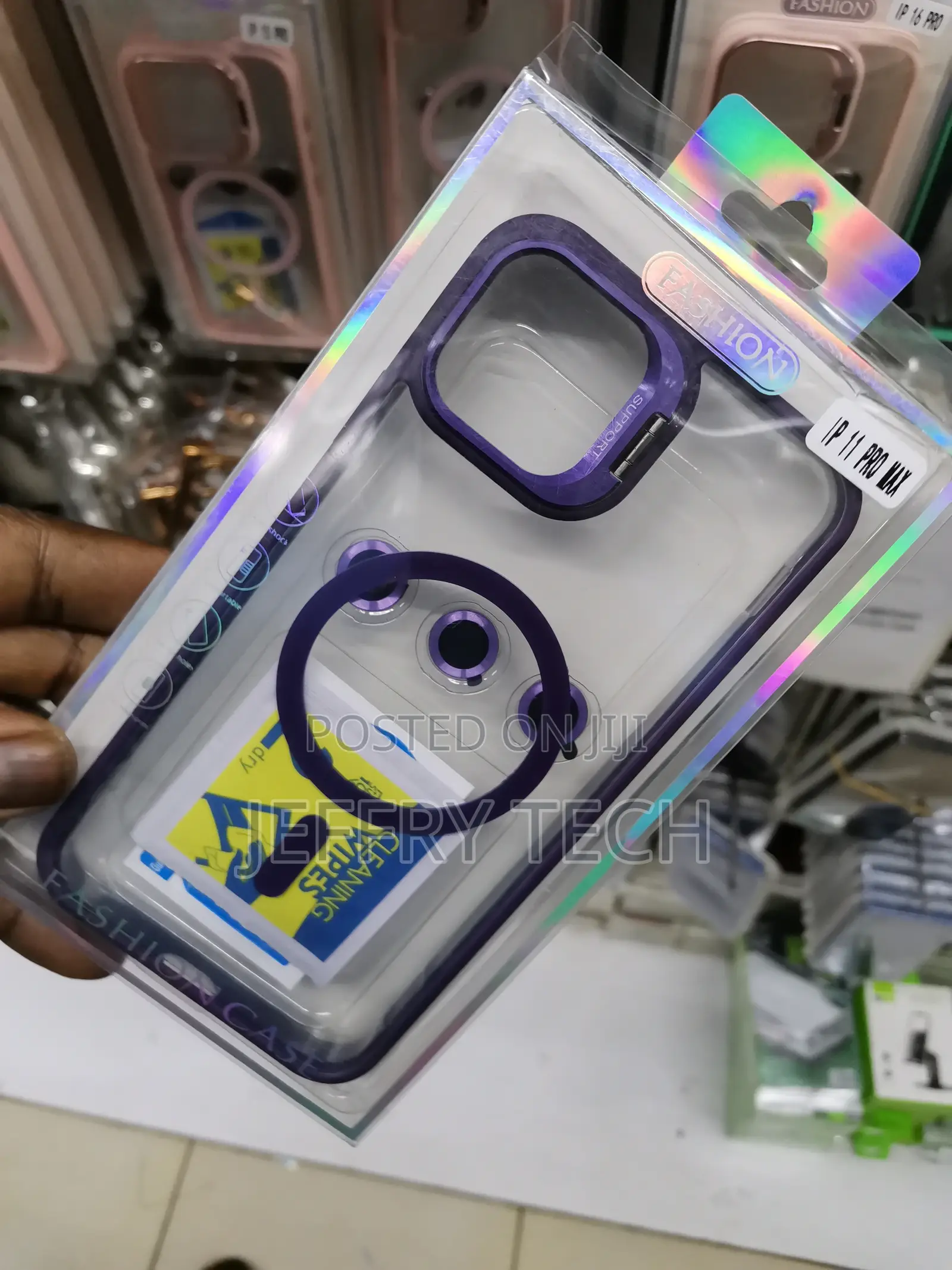 Magsafe Clear Case for 11 Pro Max With Lens Protector-Purple