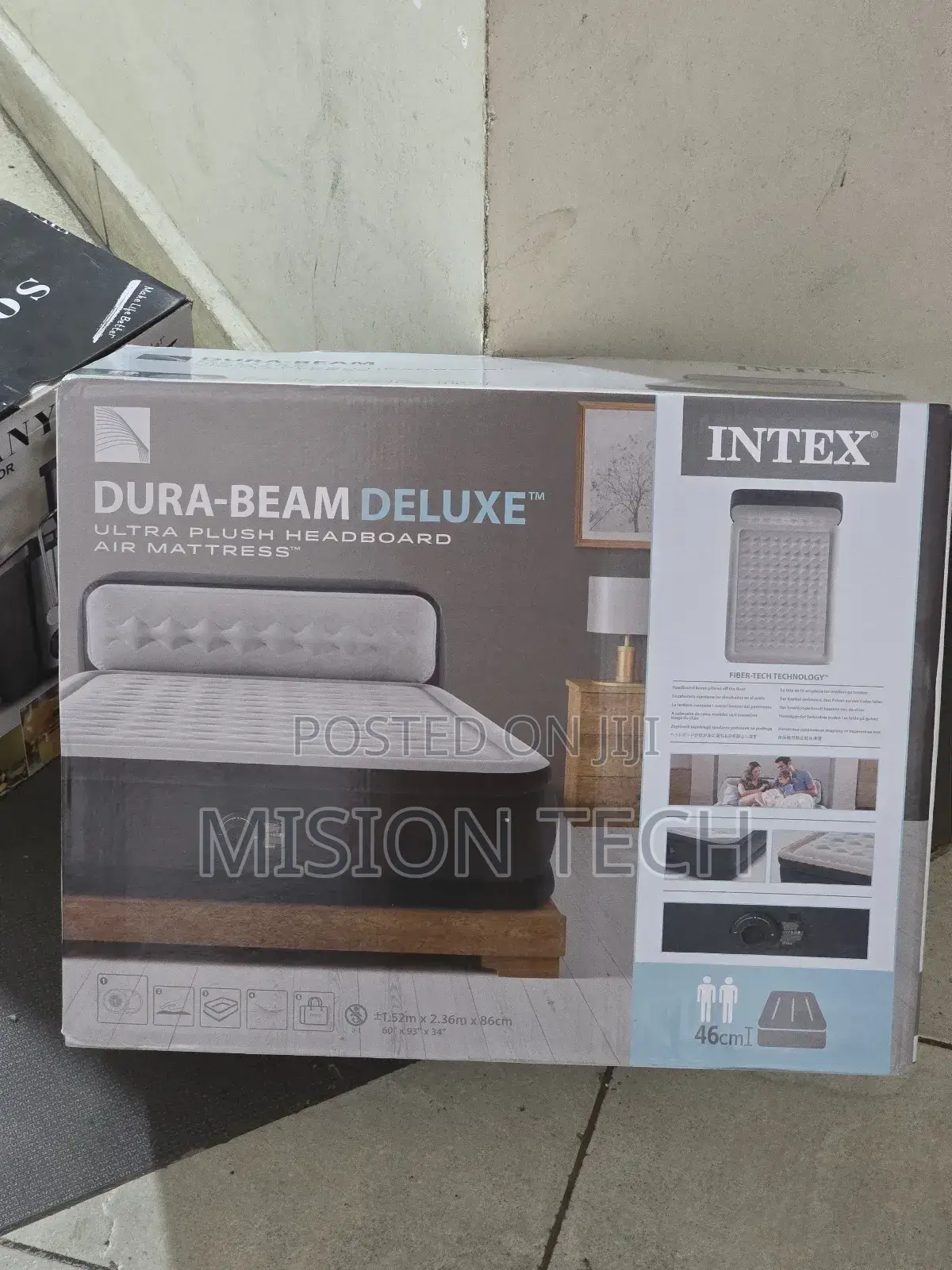 Intex Dura Beam Airbed With Inbuilt Electric Pump ^