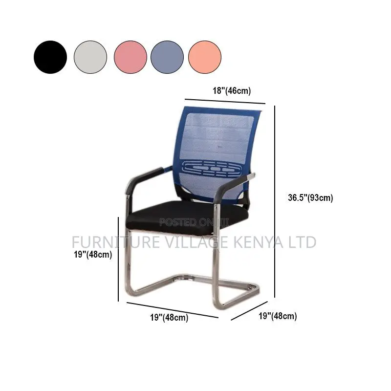 Office Seats - Trendy Ergonomic Metal Office Desk Chairs