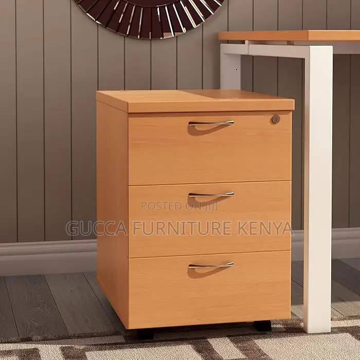 Cabinets: Office 3 Drawer Mobile Pedestal Storage Cabinet