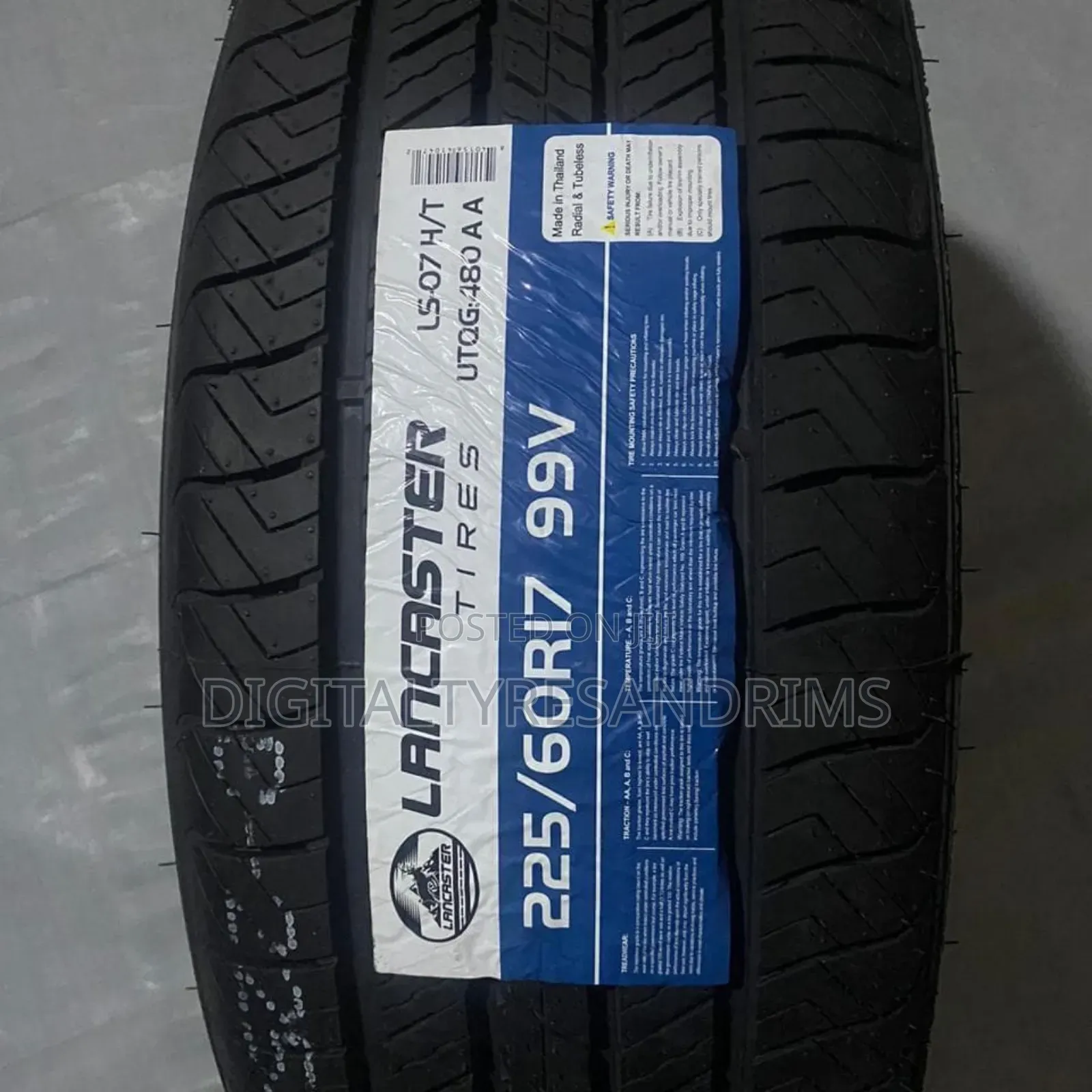 225/60r17 Brand New Tyres Made in Thailand