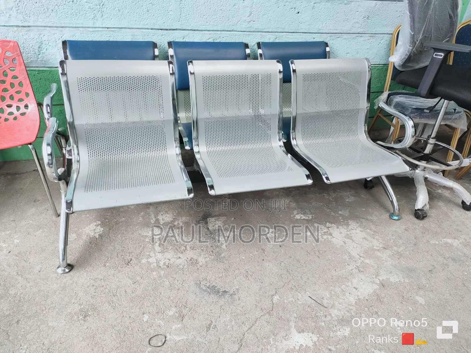 Bank Bench 3-Seater Link Chair