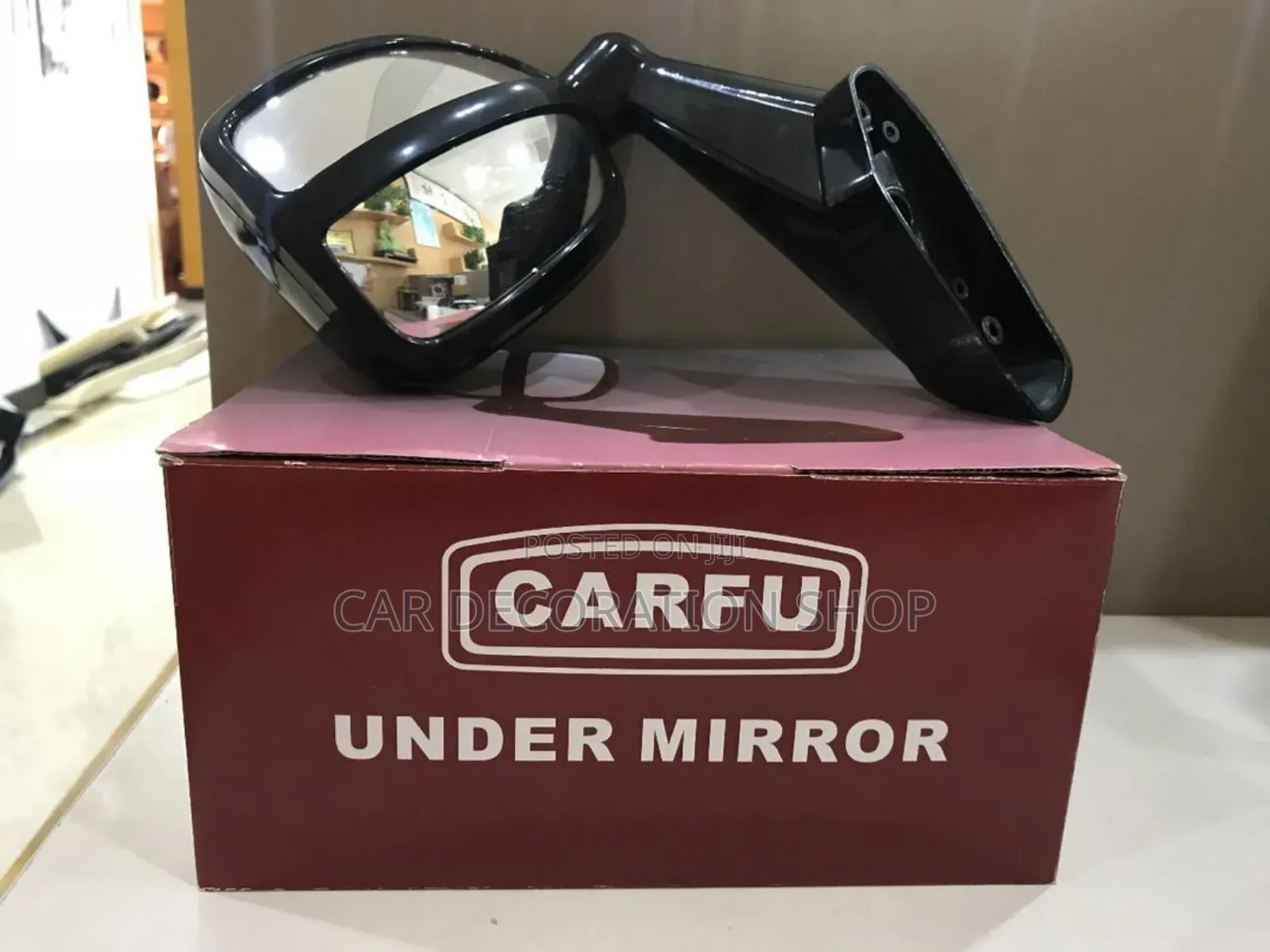 Black Side Wing View Bonnet Fender Mirror