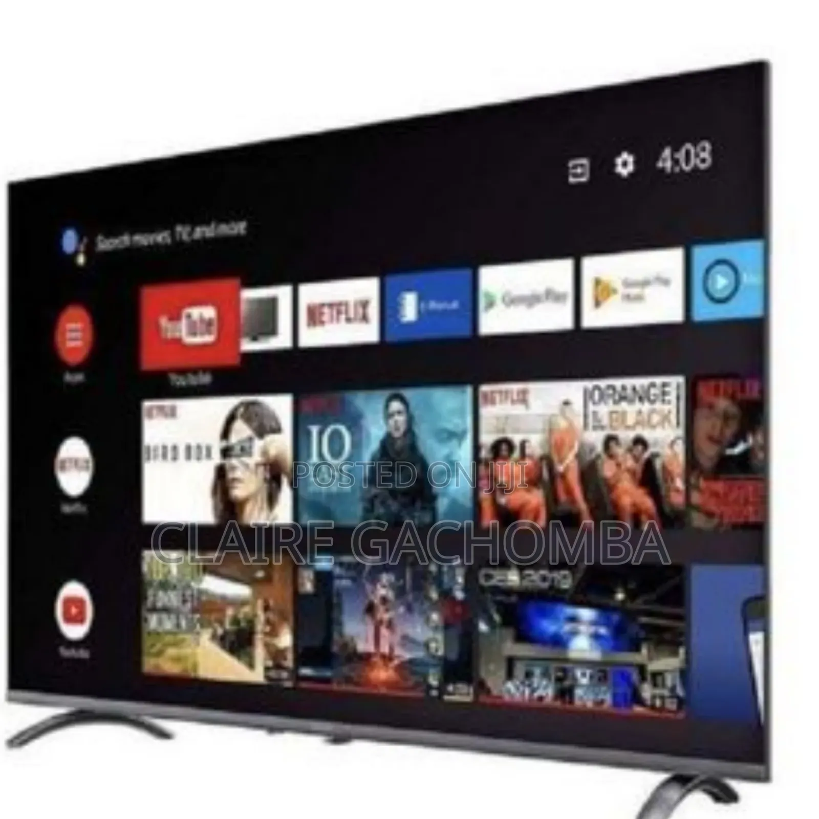 Vitron 43" Inch-FHD Smart Android Tv With Googleplay Bt
