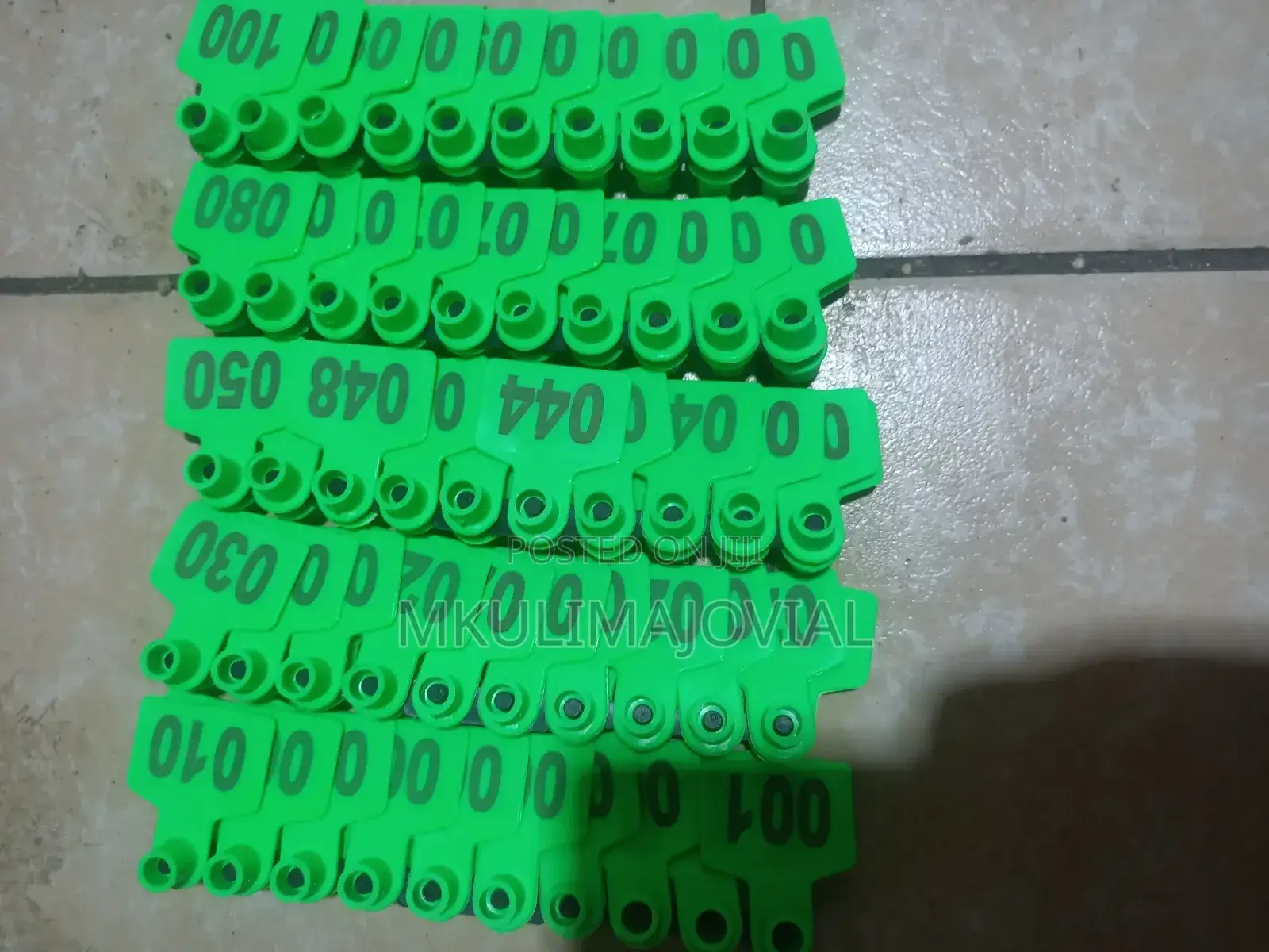 Quality (Cattle) Ear Tags Green