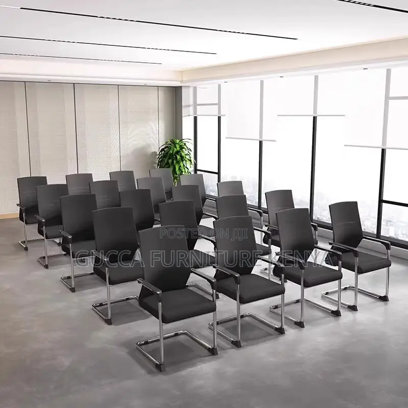 Office Chairs: Mesh Cantilever Visitors Office Bow Chair